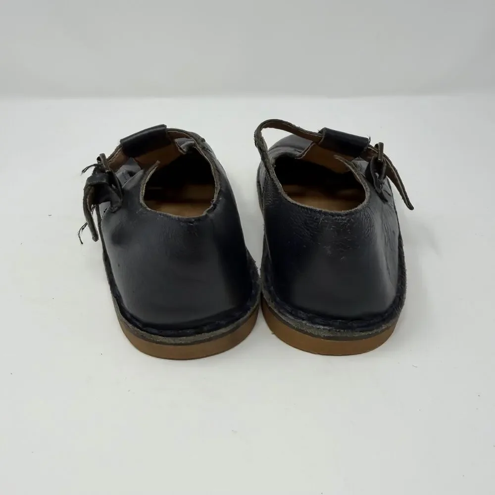 Ralph Lauren Vintage Black Leather Mary Jane Shoes - Toddler 9